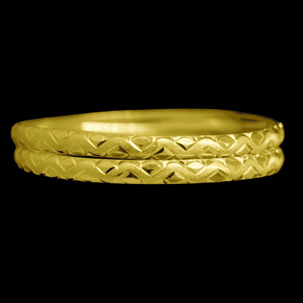 21K Gold Bangle Set (L)